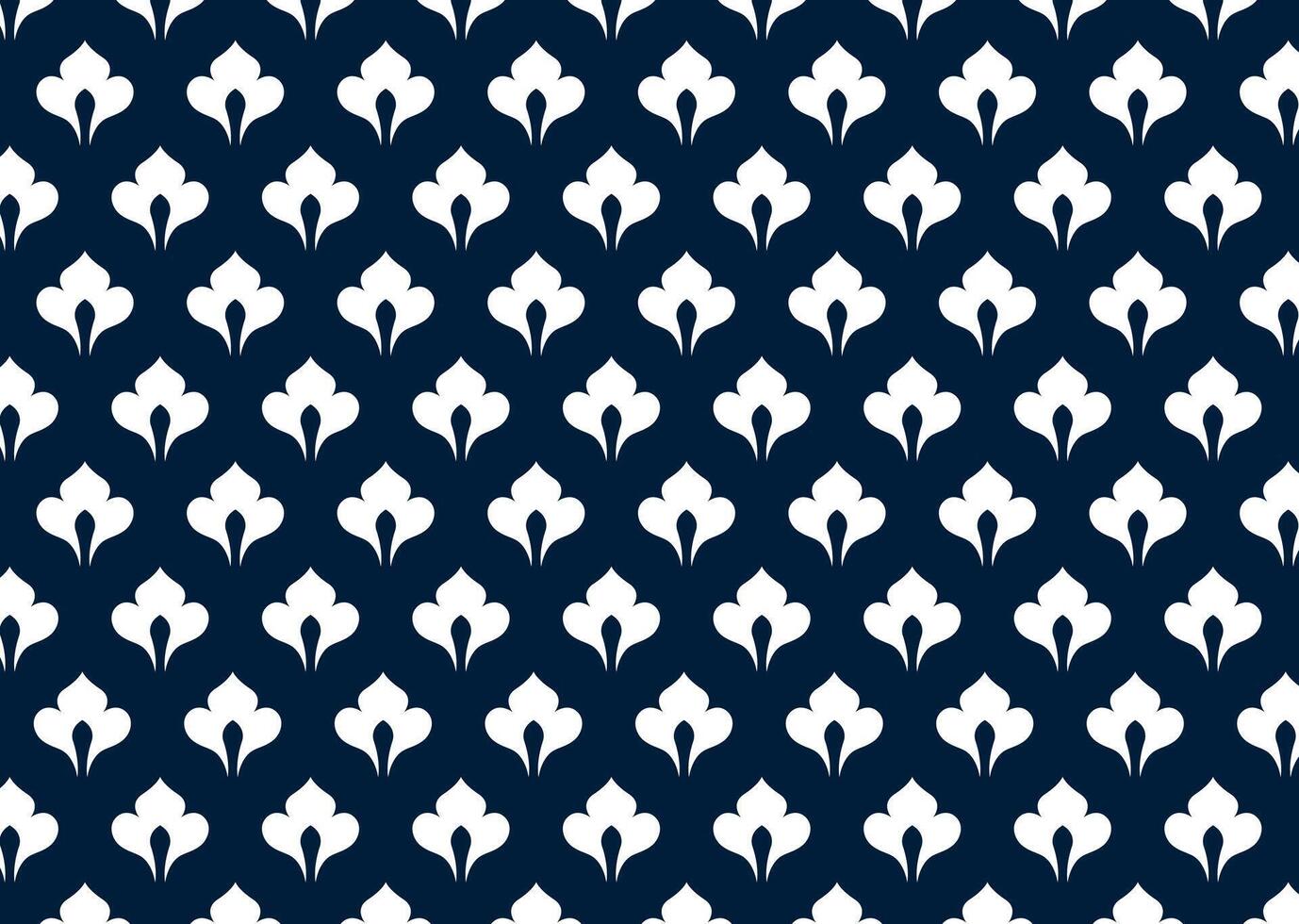 Blue and white royal pattern vector
