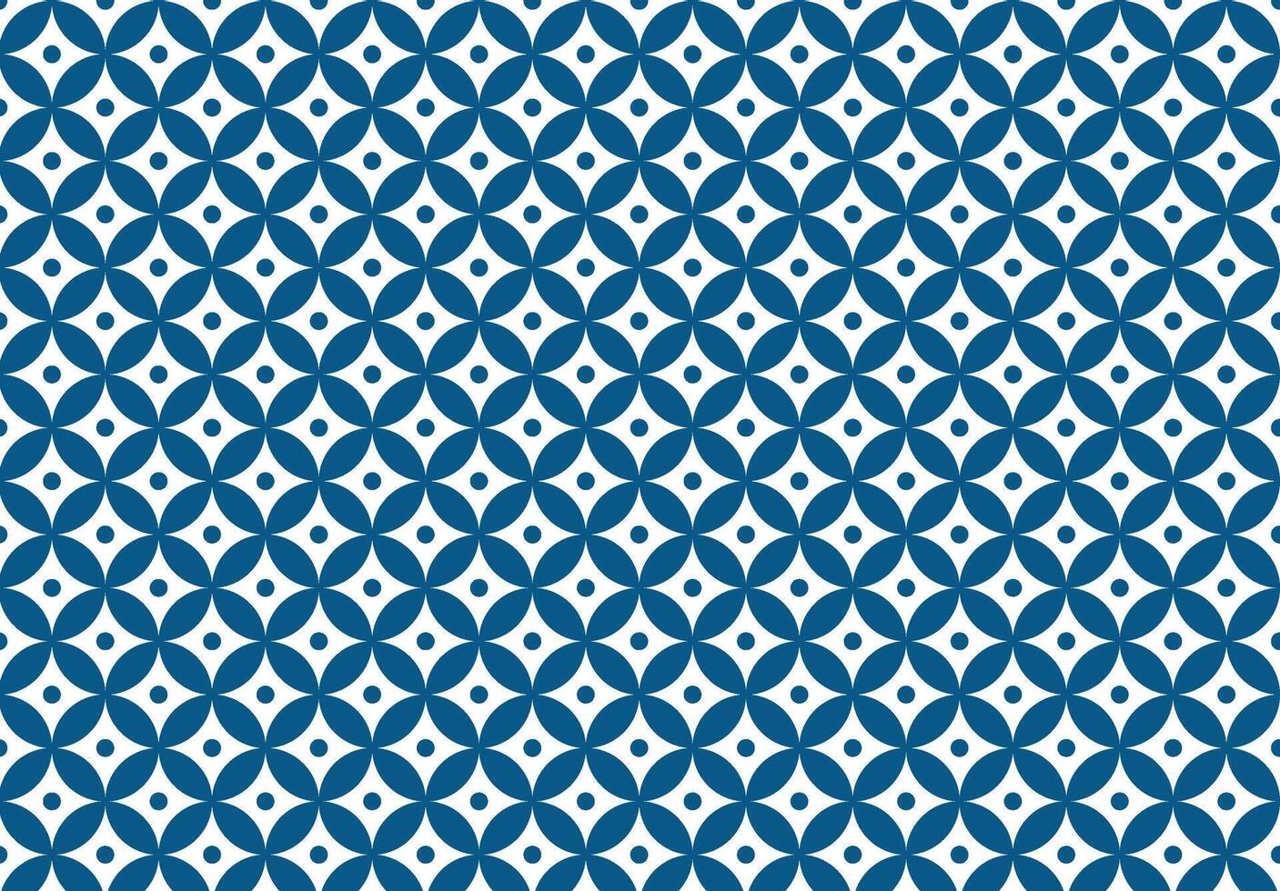 Blue Geometric Star Dot Pattern vector