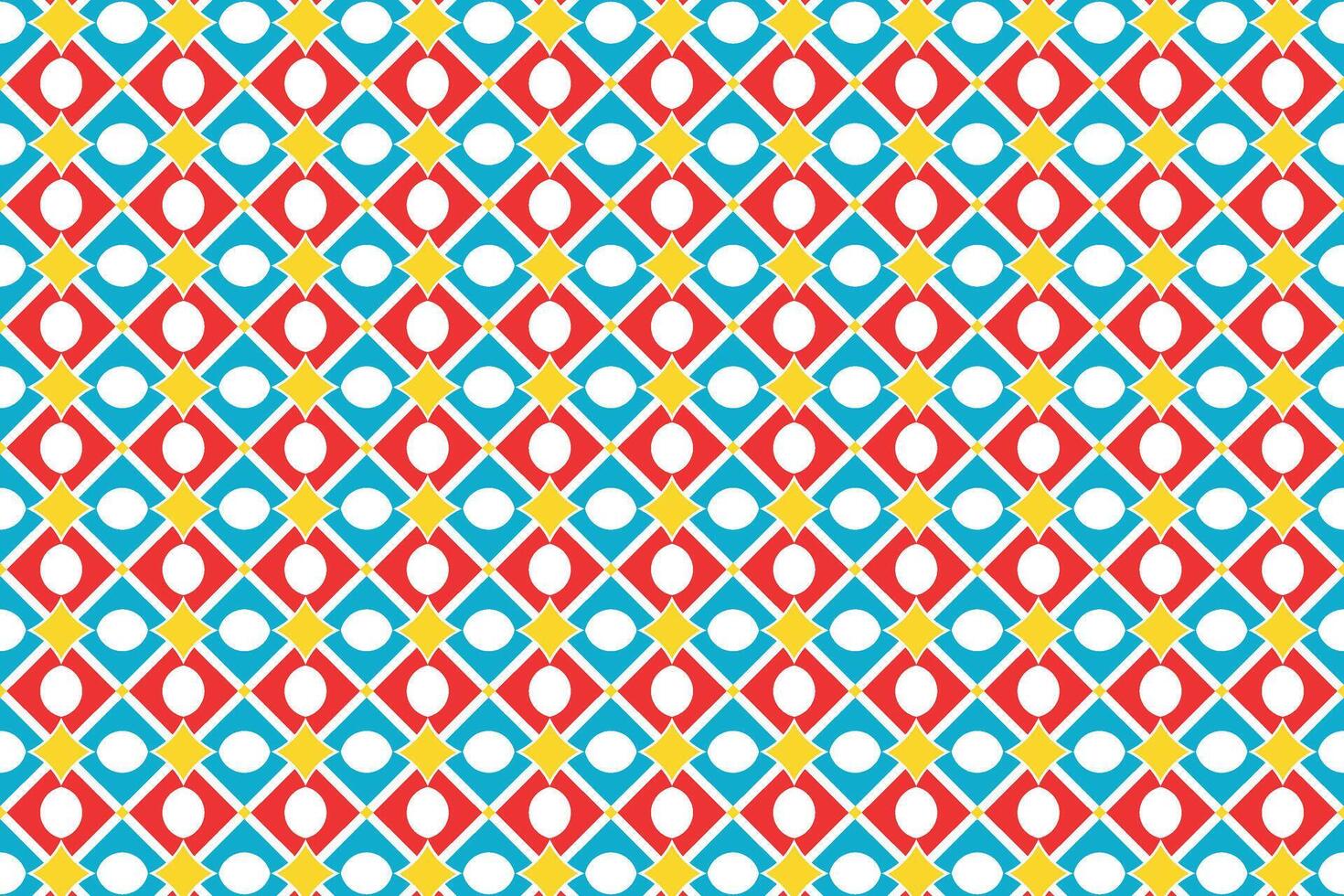Geometric colorful diamond shape seamless pattern vector