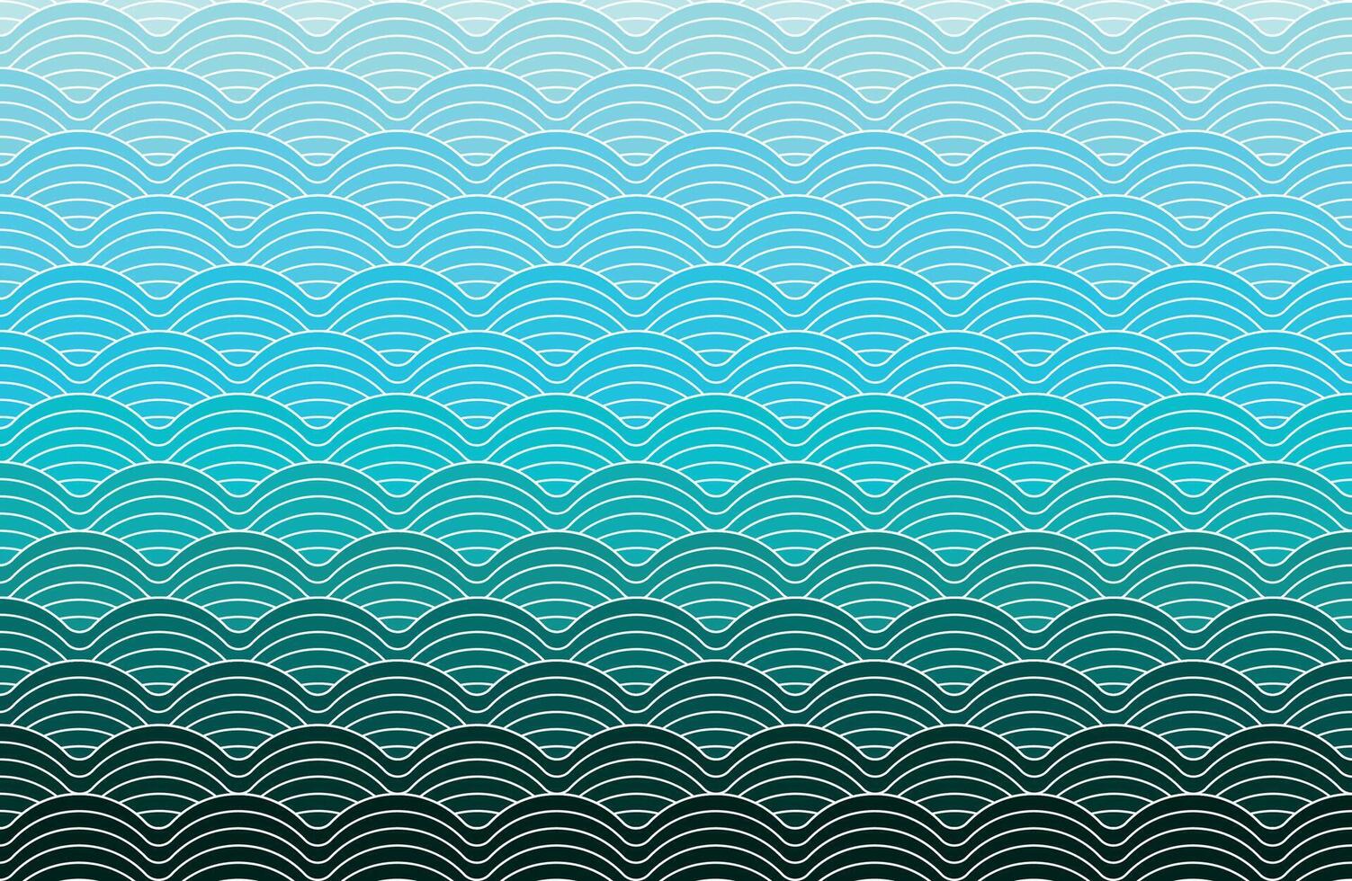 Blue color seamless waves pattern vector