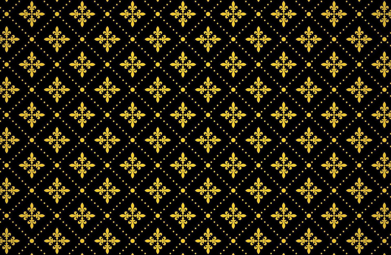Golden color royal pattern vector