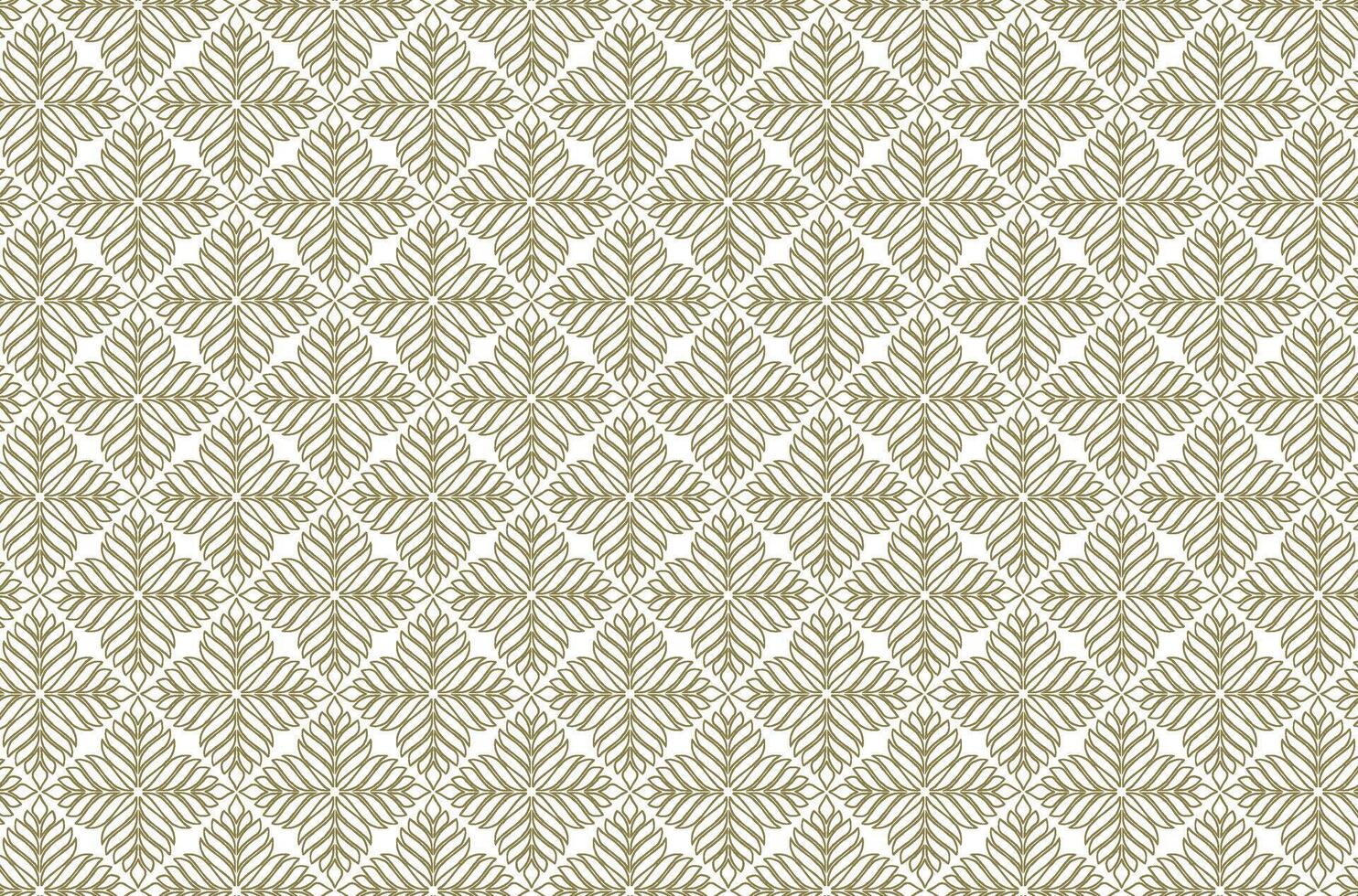 Golden color leaves seamless fabric pattern vector