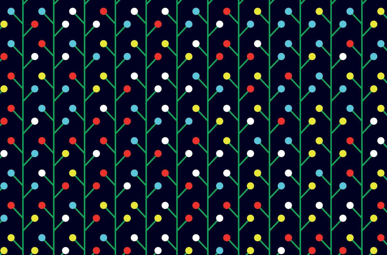 Abstract colorful floral geometric pattern vector
