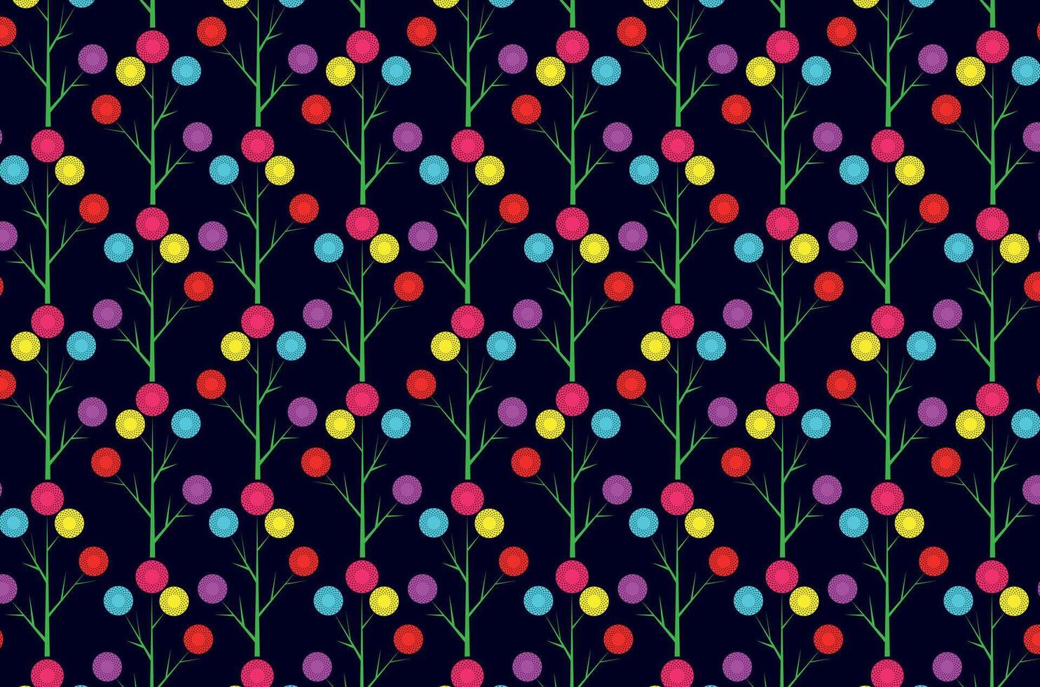 Floral colorful flower pattern vector