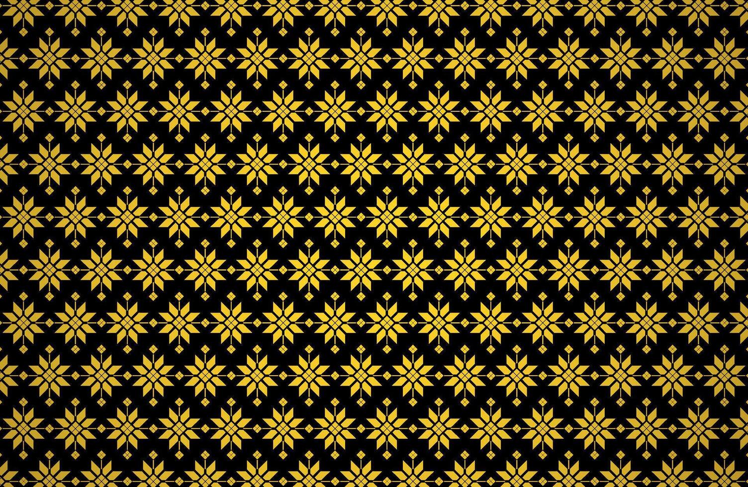 Gold Color stars Pattern vector