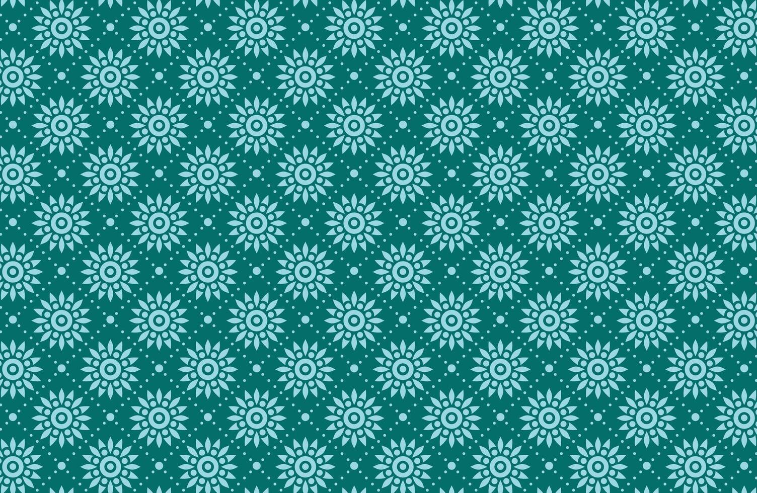 Abstract Floral Tiles Pattern vector
