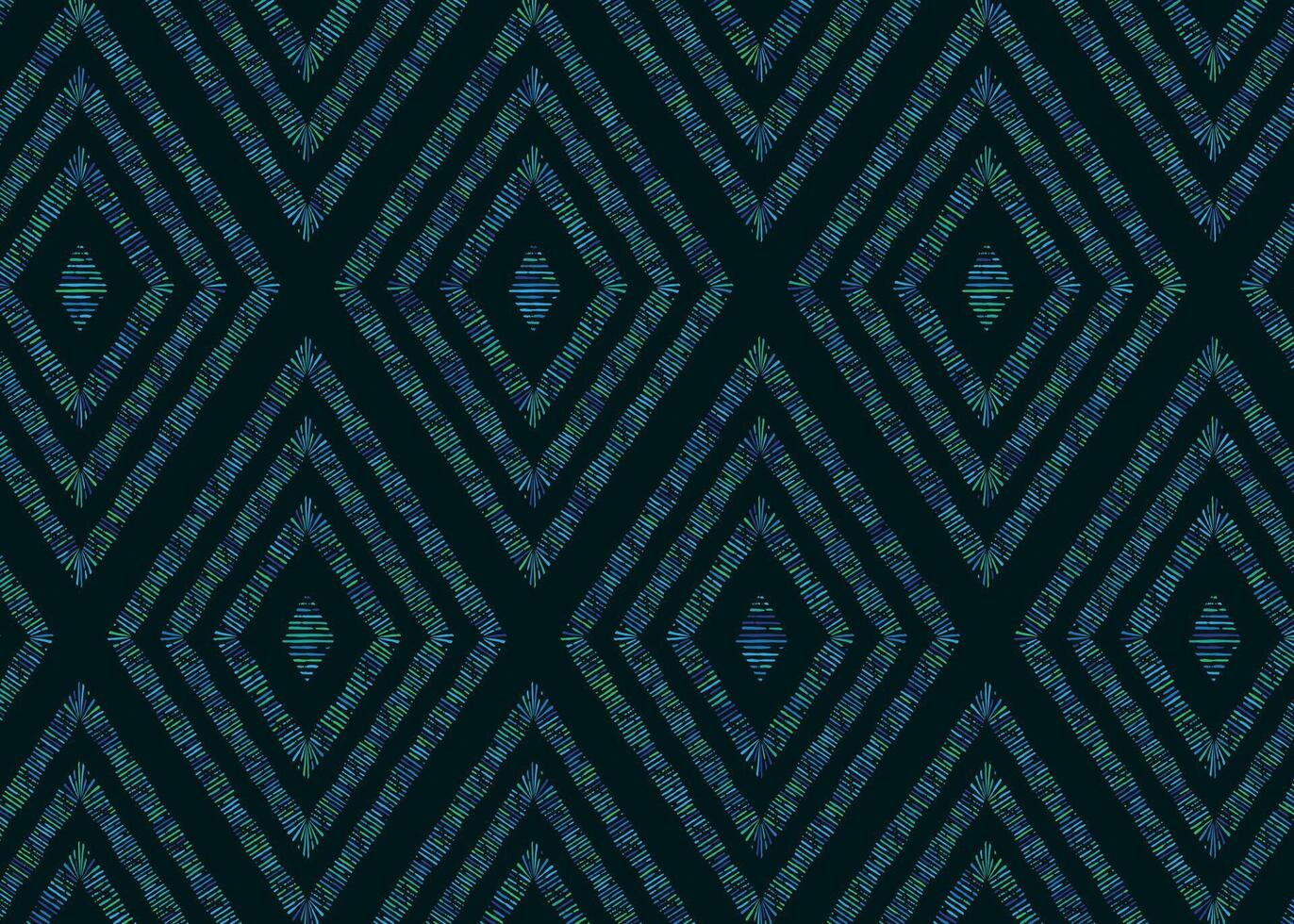 Random colorful blue stripe lines fabric pattern vector