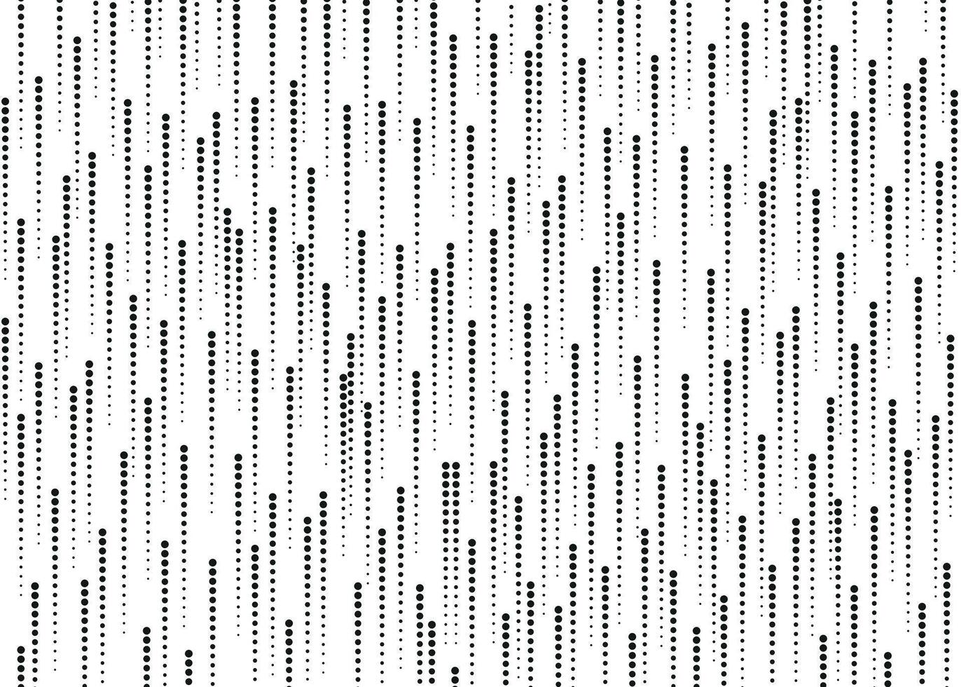 Seamless black dotted halftone lines pattern vector