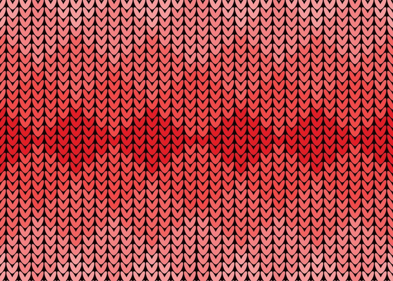 Knitting seamless red pattern vector
