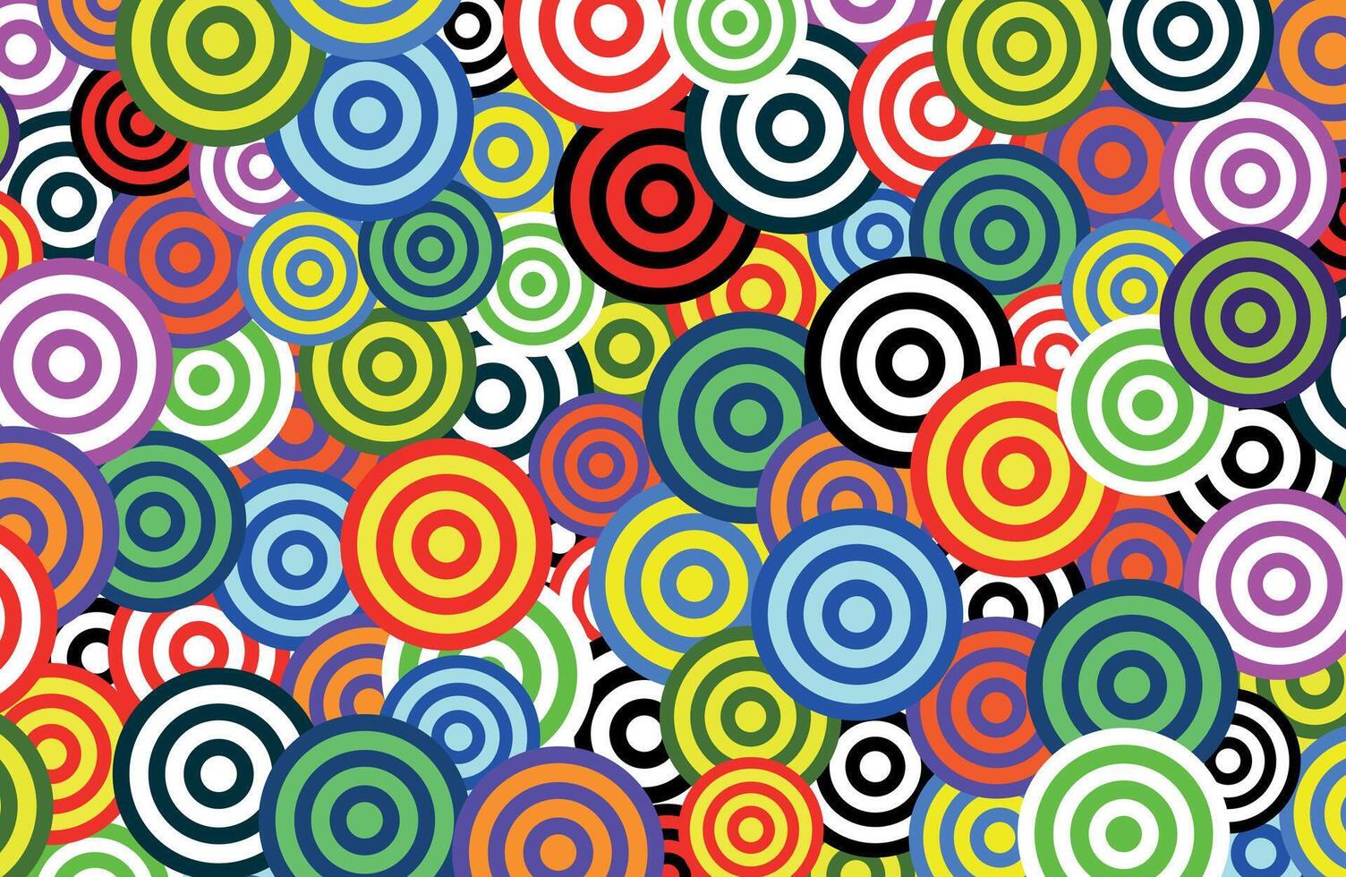 Colorful circle pattern vector