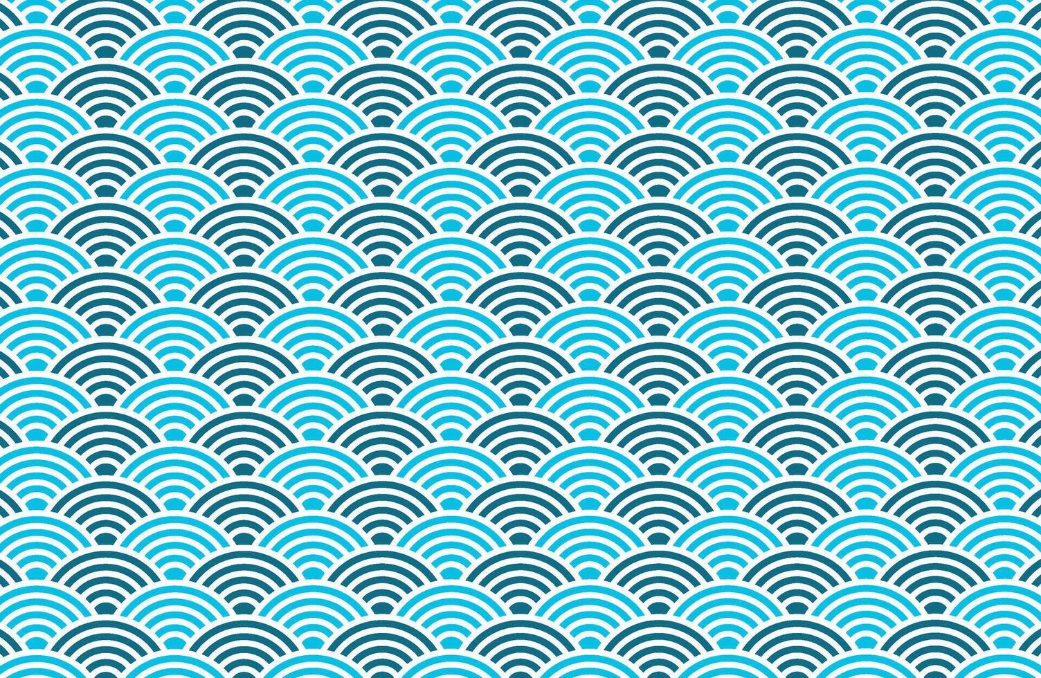 Blue circular wave shape pattern vector