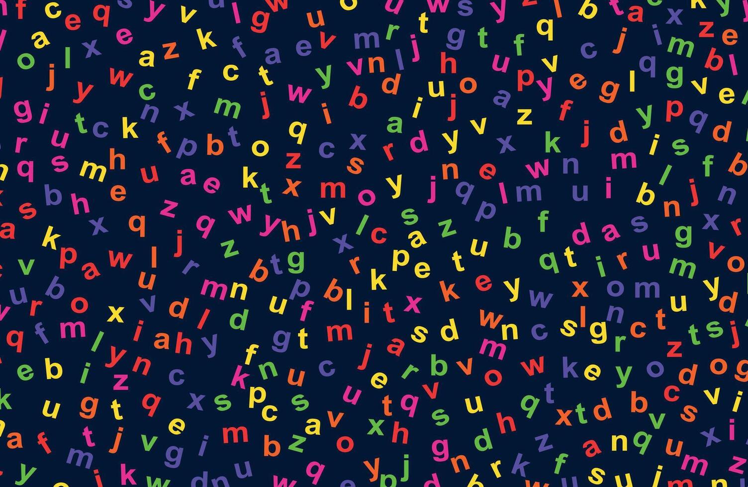 Colorful alphabets font collection vector