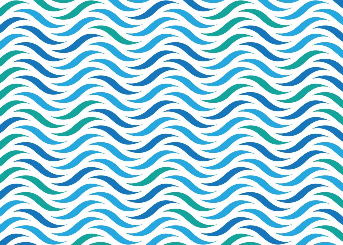 Seamless abstract blue wave pattern vector