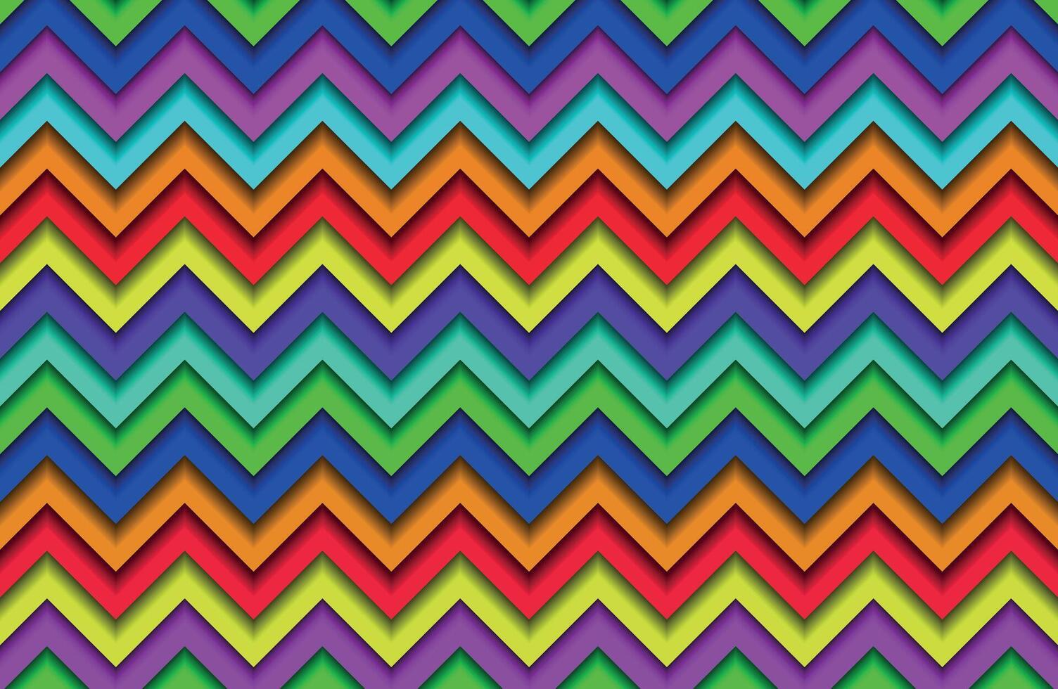 Colorful chevron pattern zig zag background vector