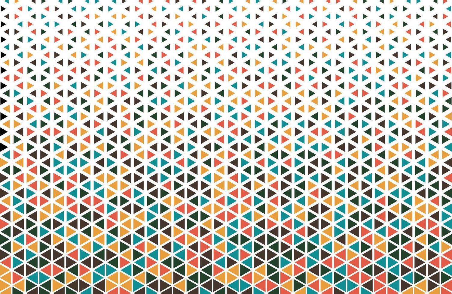 Triangle colorful geometric halftone design vector