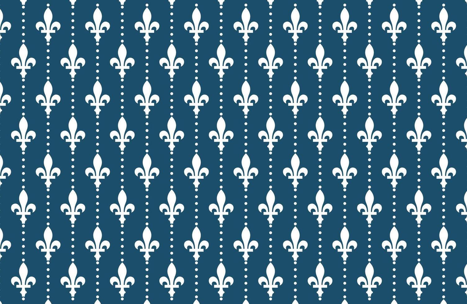 Fleur De Lis Fabric Pattern vector