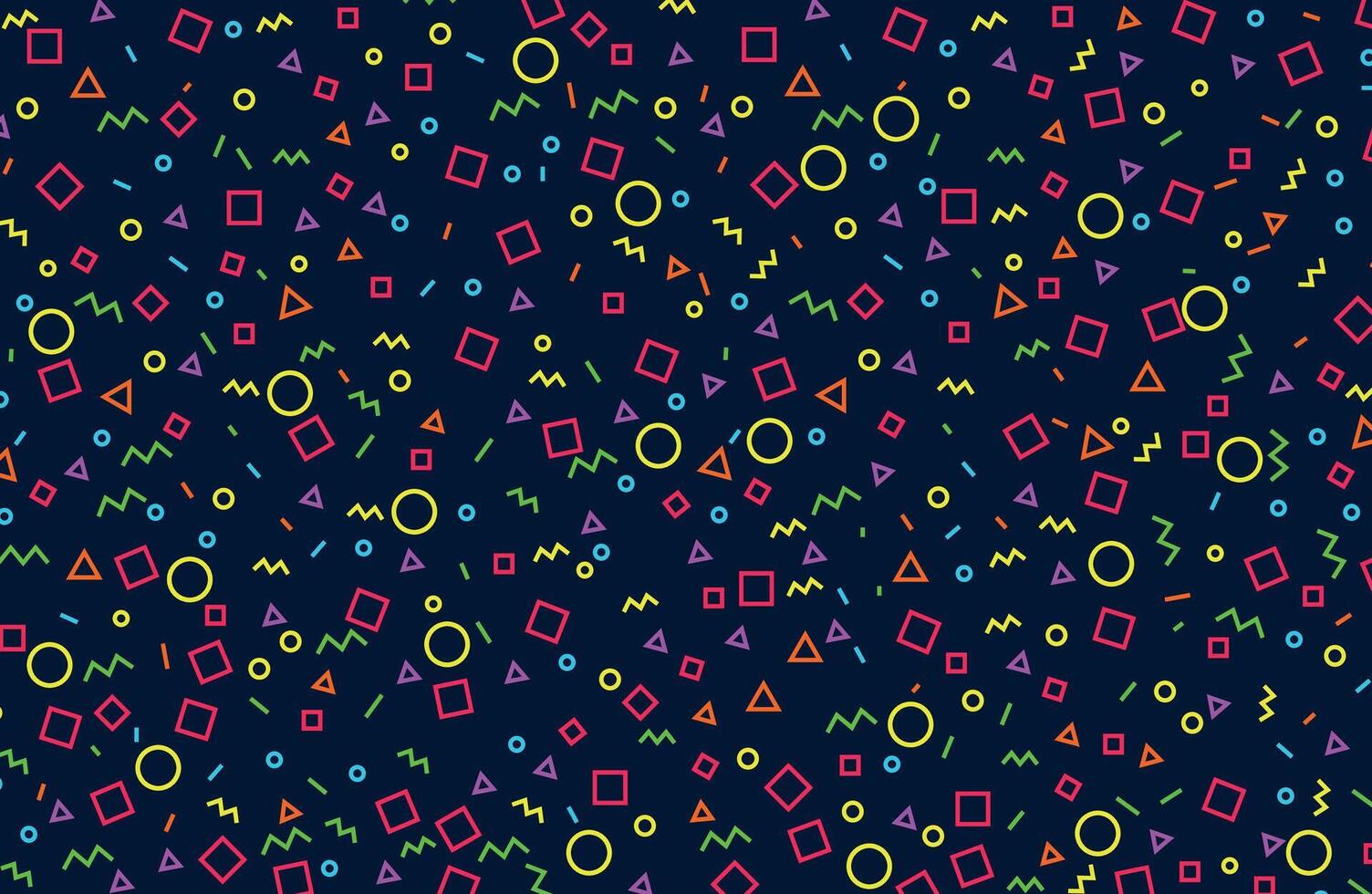 Geometric Shapes Pattern vector