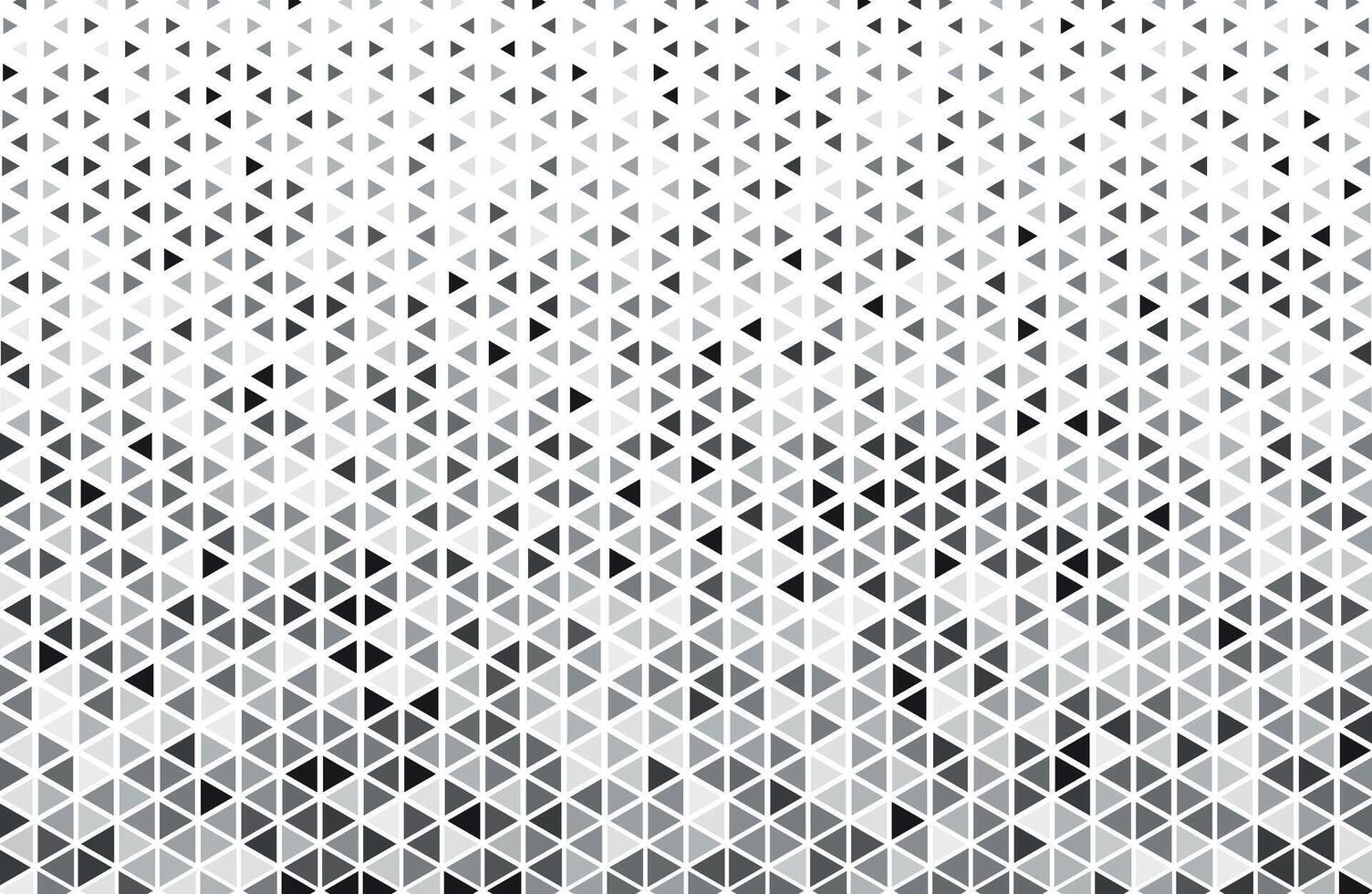 Black and Grey Triangle halftone pattern vector