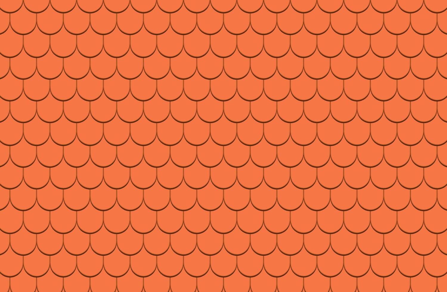 Clay ceramic roof pattern vector