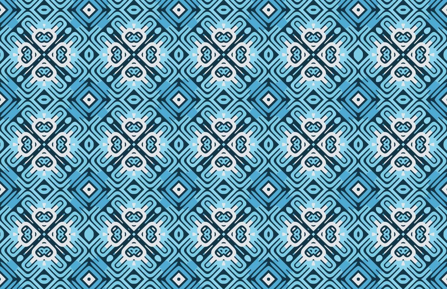 Blue and white geometric design pattern vector