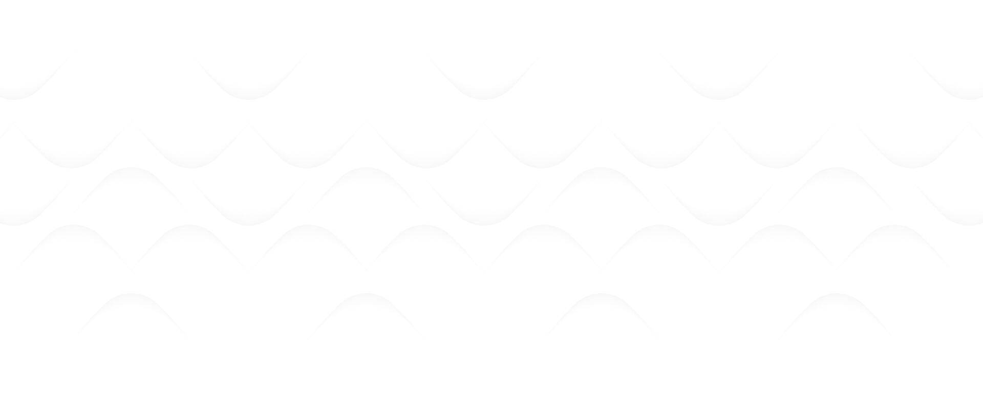Minimalist White Wavy Background Design vector