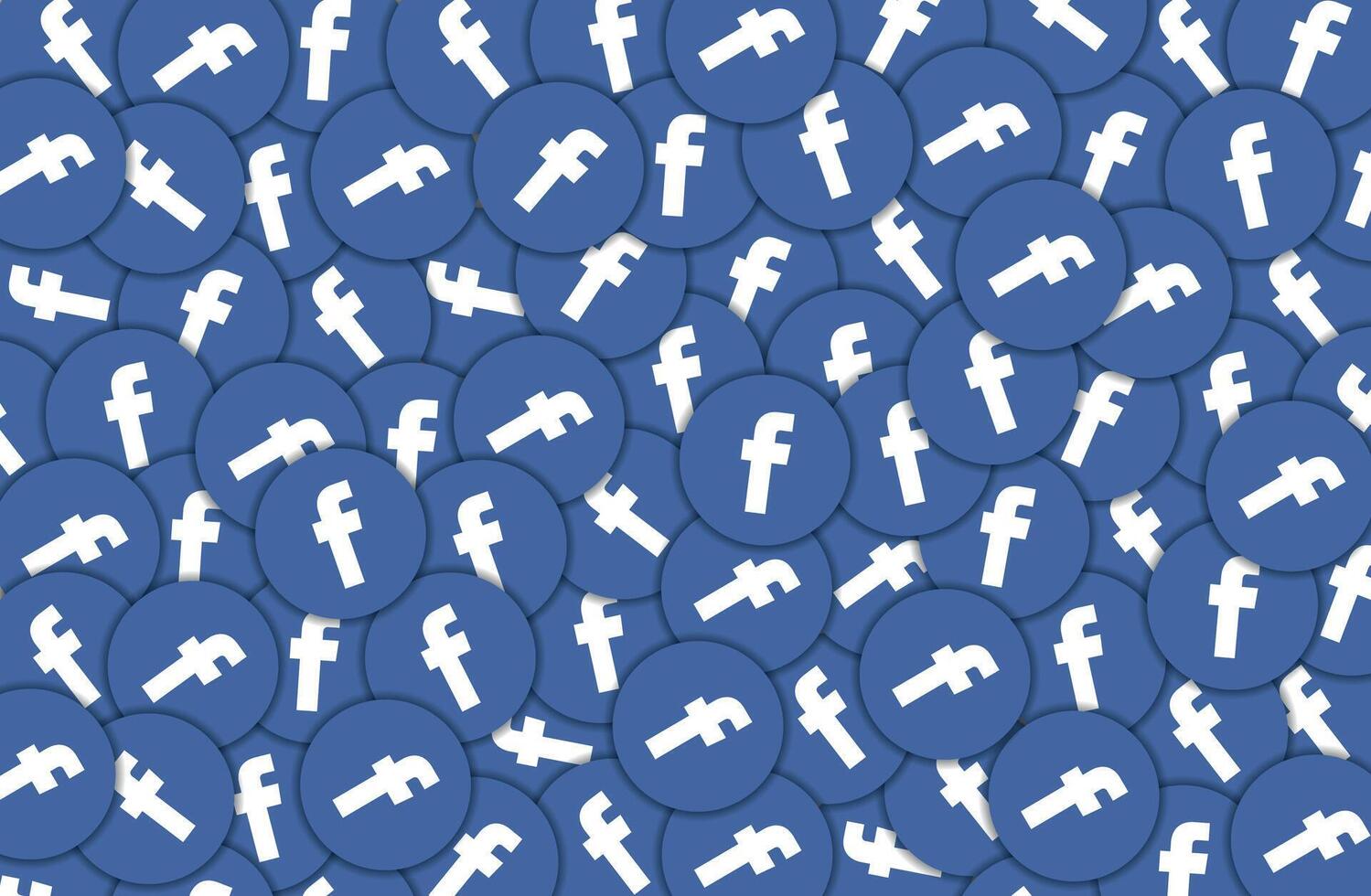 Facebook Logo Pattern Background vector