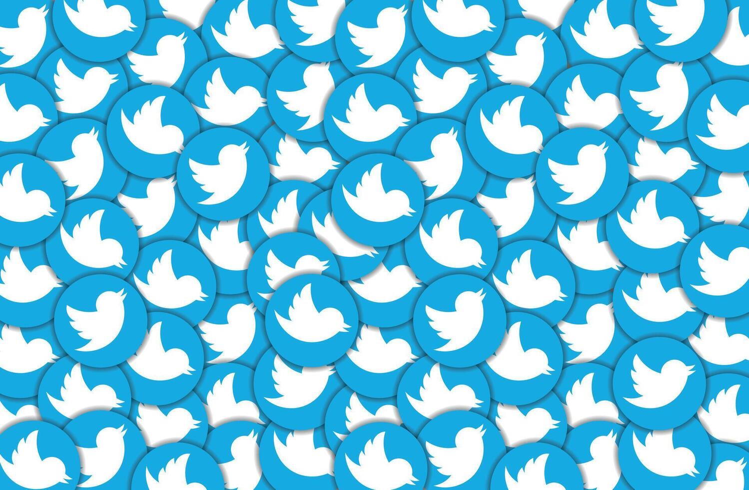 Twitter Logo Pattern Background vector