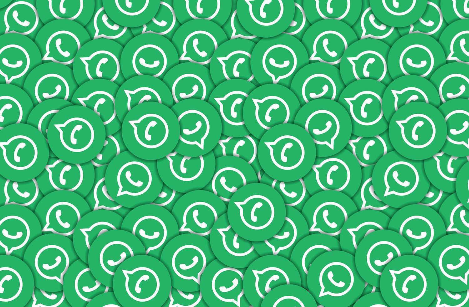 WhatsApp Logo Pattern Background vector