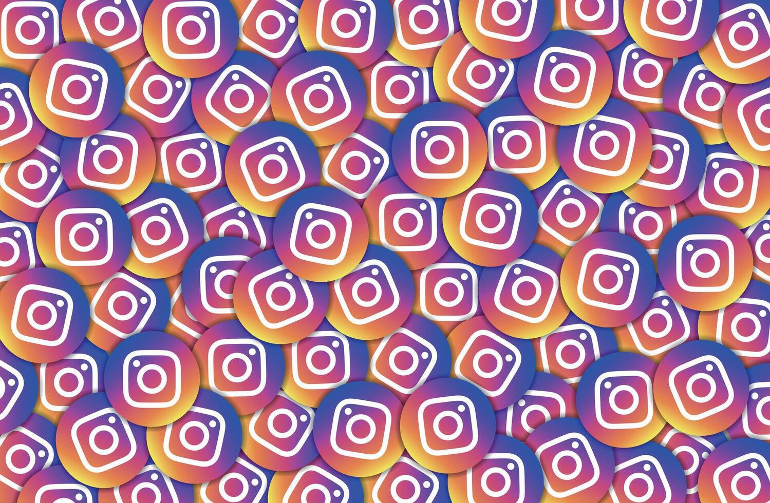 Instagram Logo Pattern Background vector