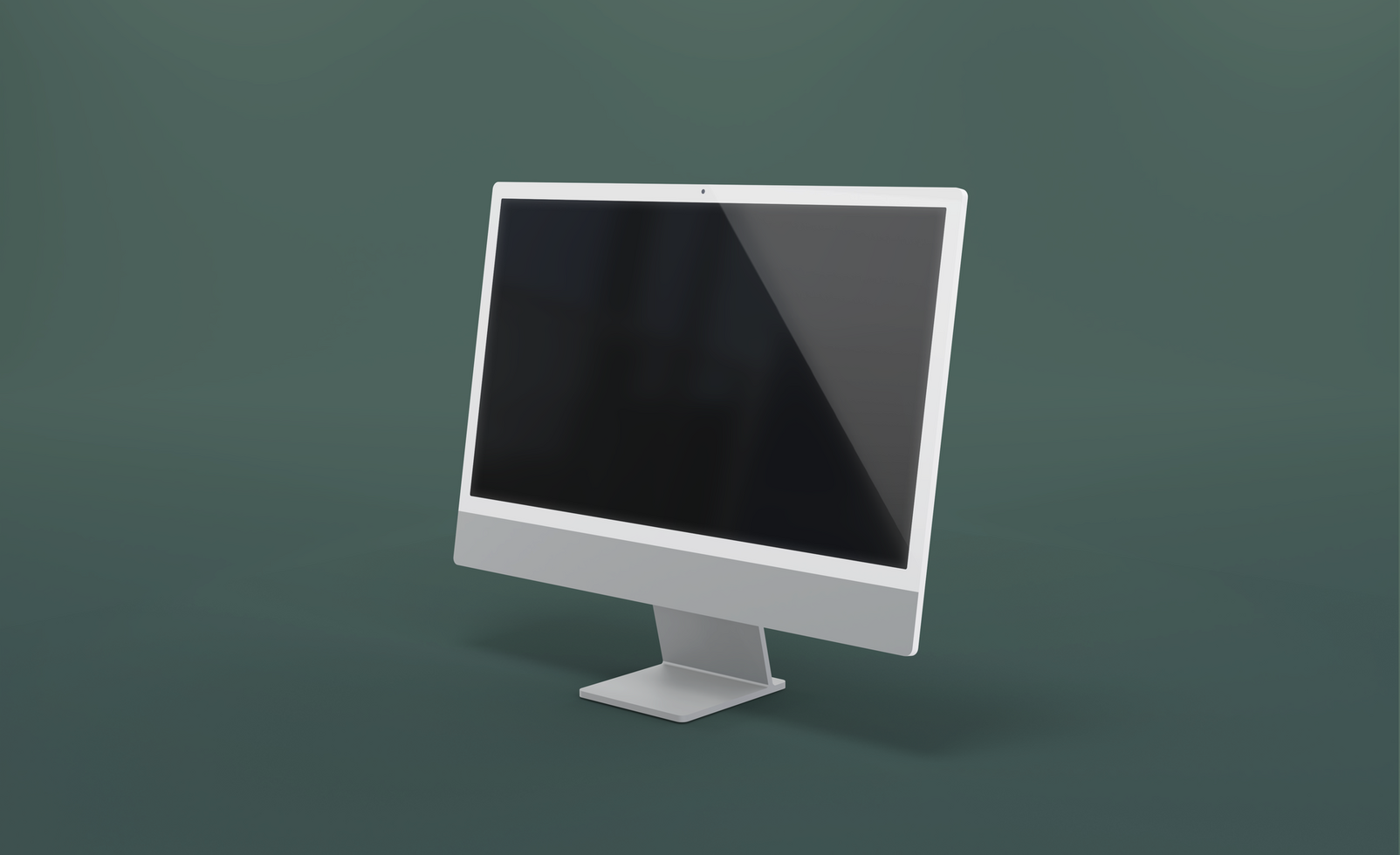 modern 24 inch digital screen display desktop computer editable mockup psd