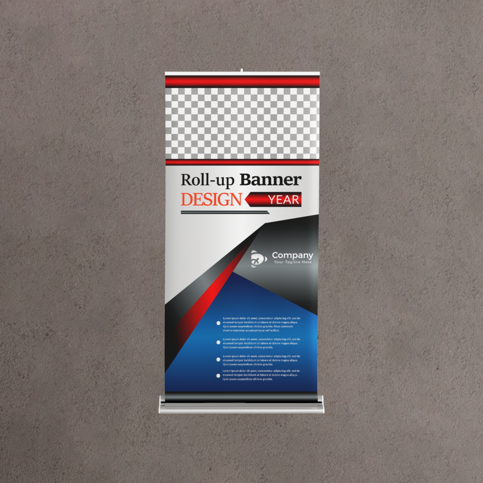 Business Roll up banner vertical template design for brochure business flyer. psd