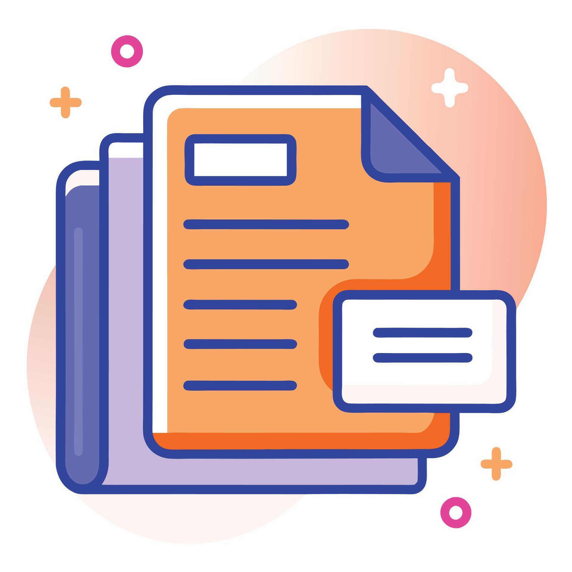 Document icon isolated on white background. File copy icon for web and ...