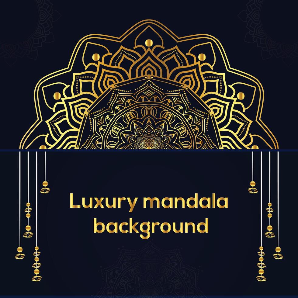 Luxury Mandala Design for Colorful Background Design vector