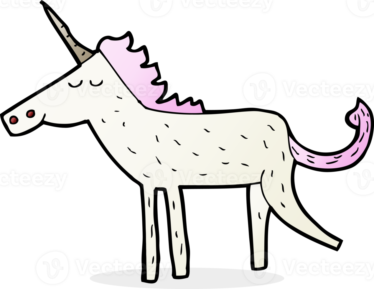 cartoon unicorn drawing png