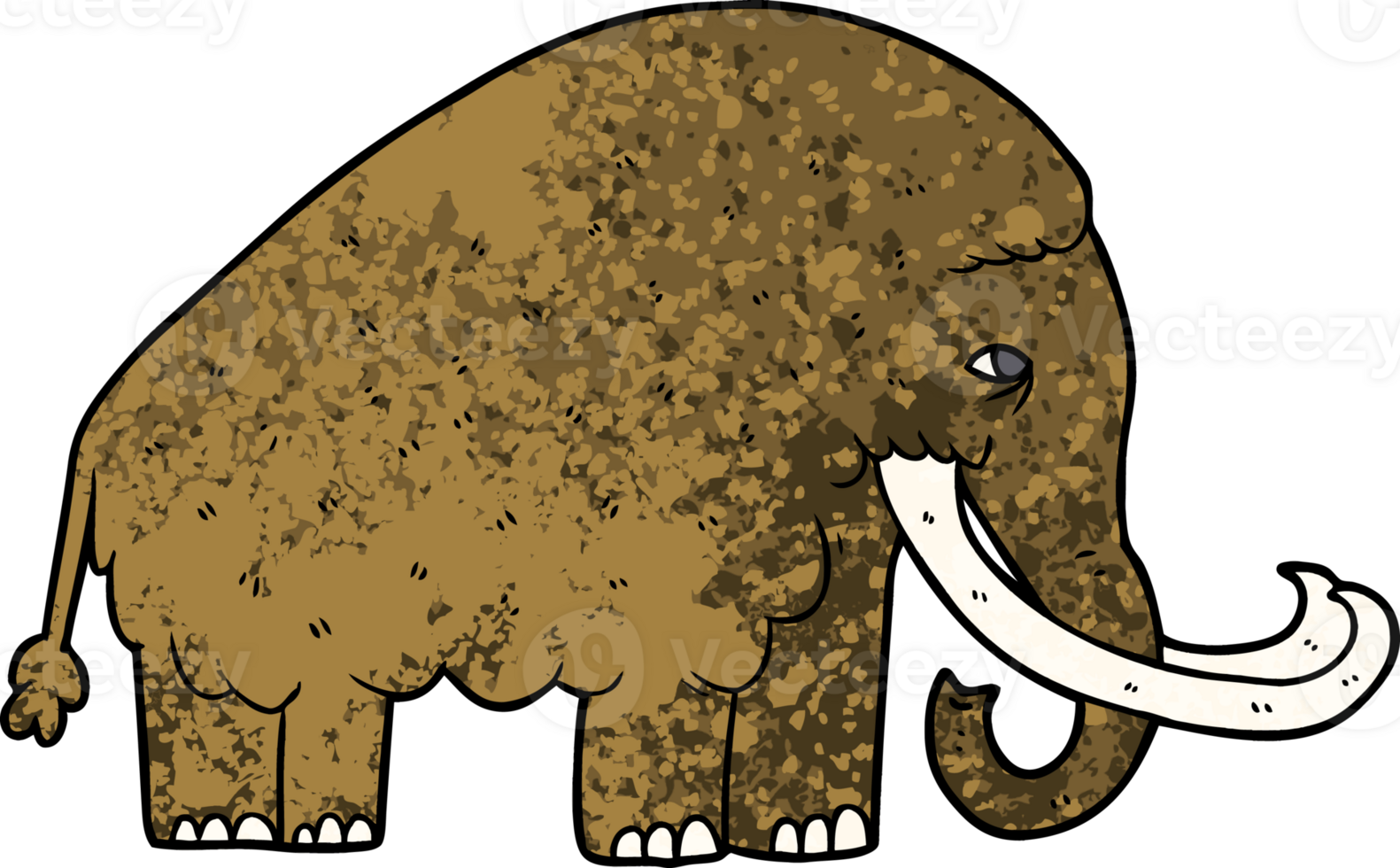 cartoon mammoth drawing png
