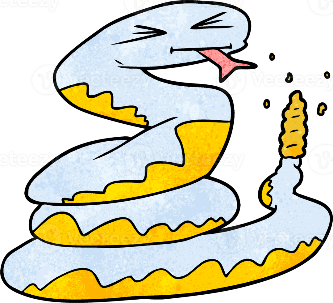 cartoon rattlesnake drawing png