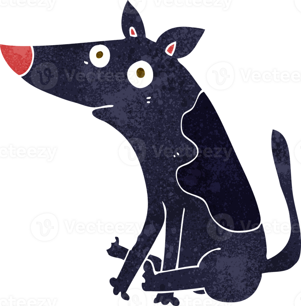 cartoon dog drawing png