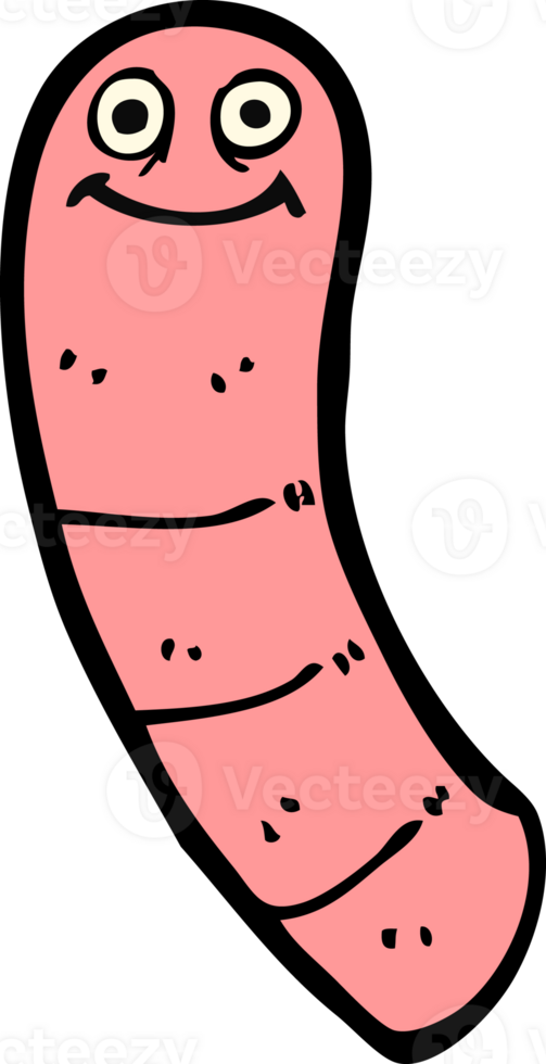 cartoon worm drawing png