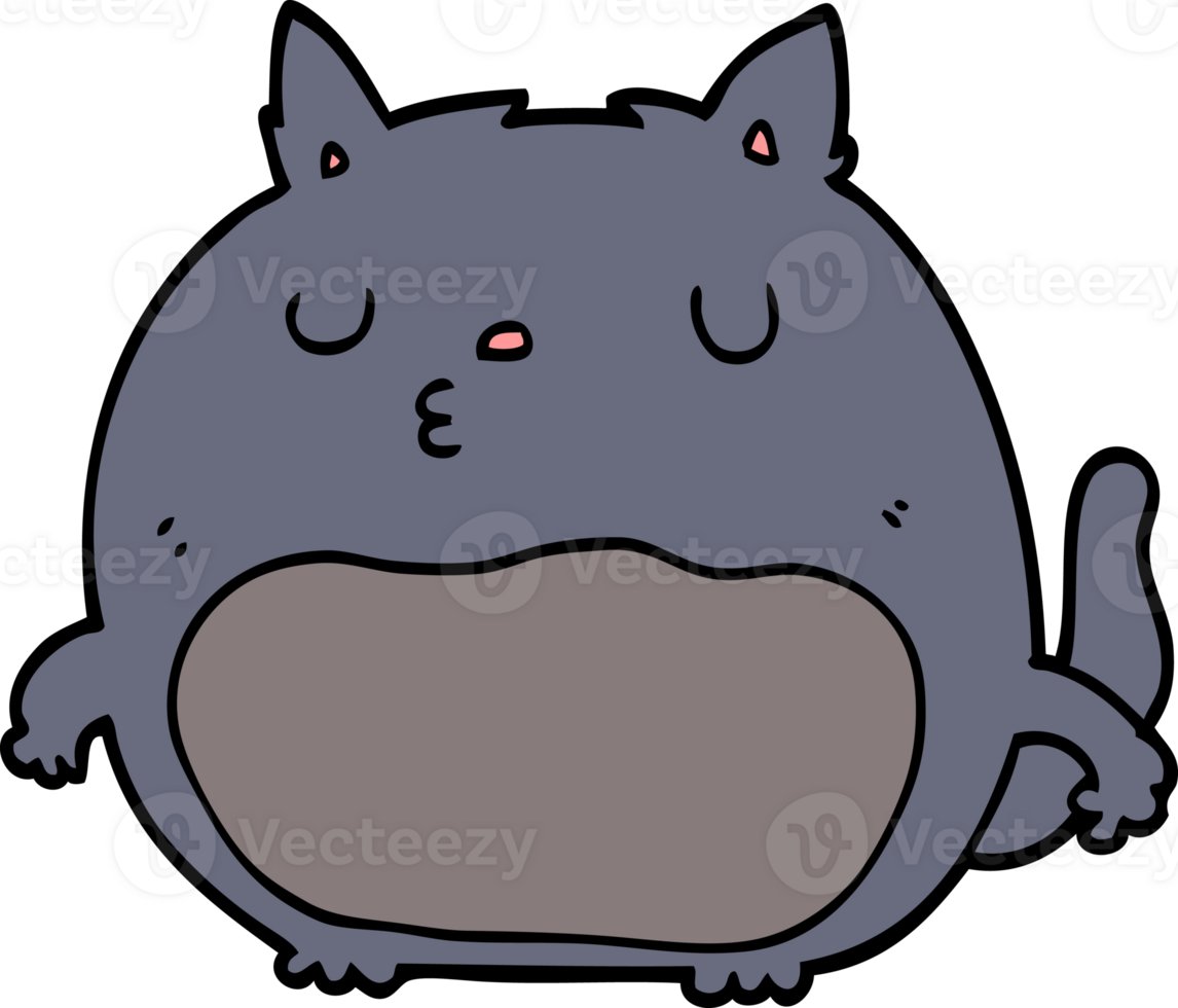 cartoon cat drawing png
