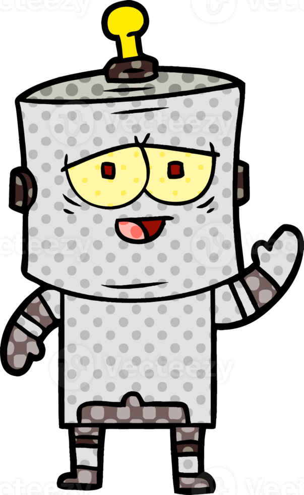 cartoon robot drawing png