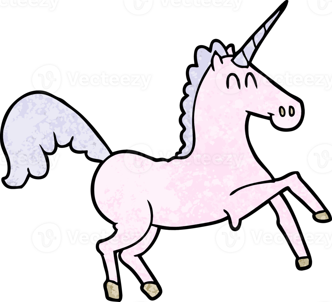 cartoon unicorn drawing png