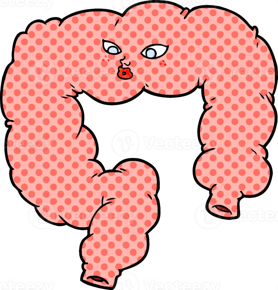 cartoon colon drawing png