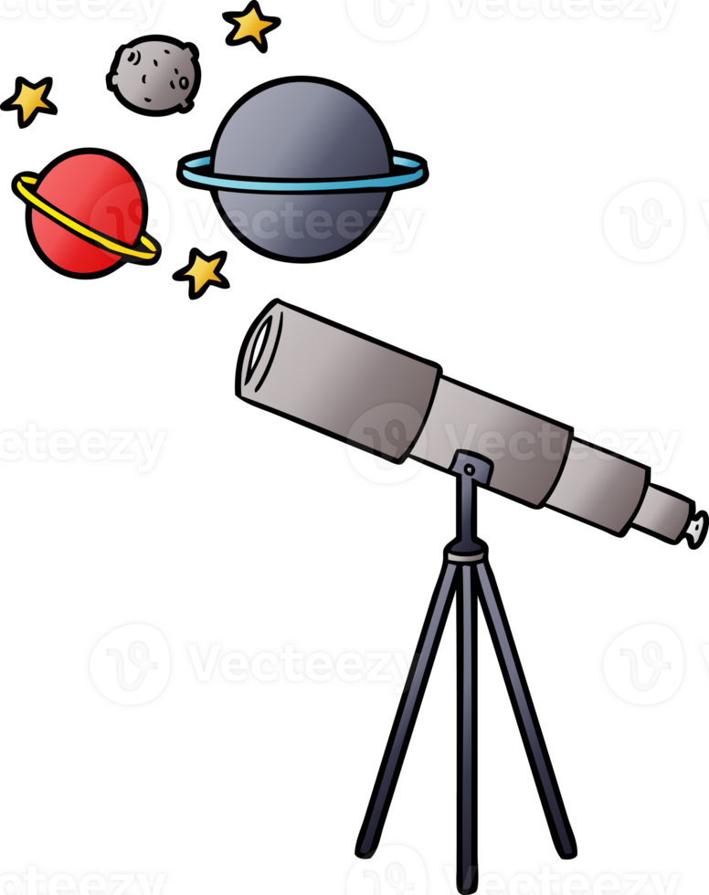 cartoon telescope drawing png