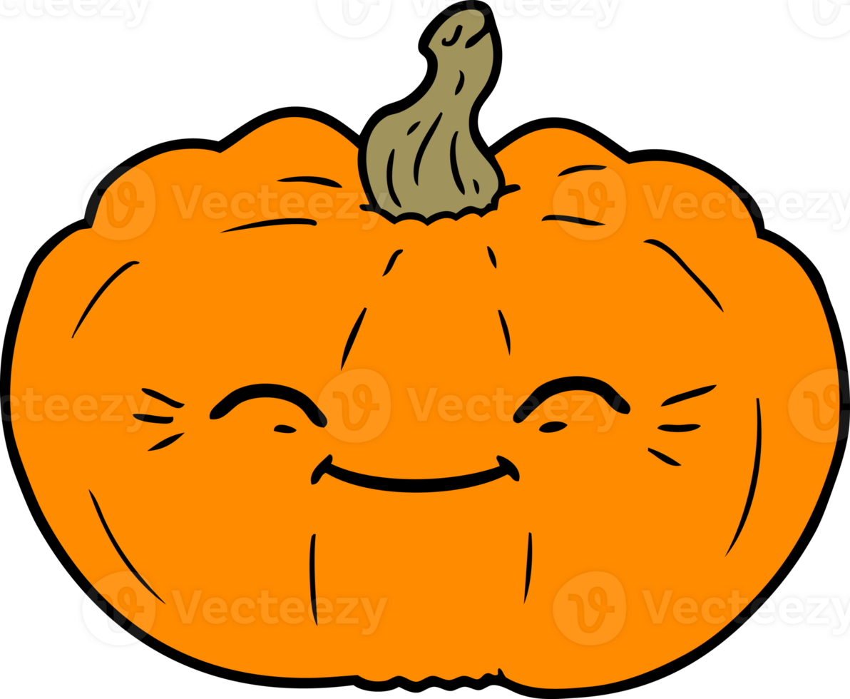 cartoon pumpkin drawing png
