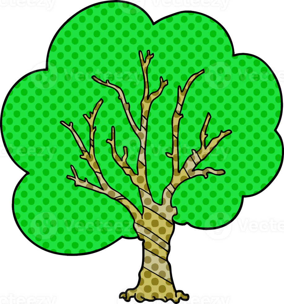 cartoon tree drawing png