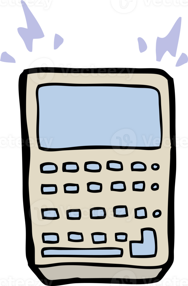 cartoon calculator drawing png