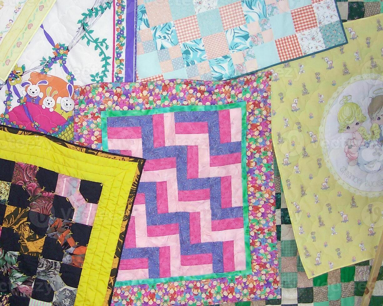 Abstract fabrics background. Textile decoration close view photo