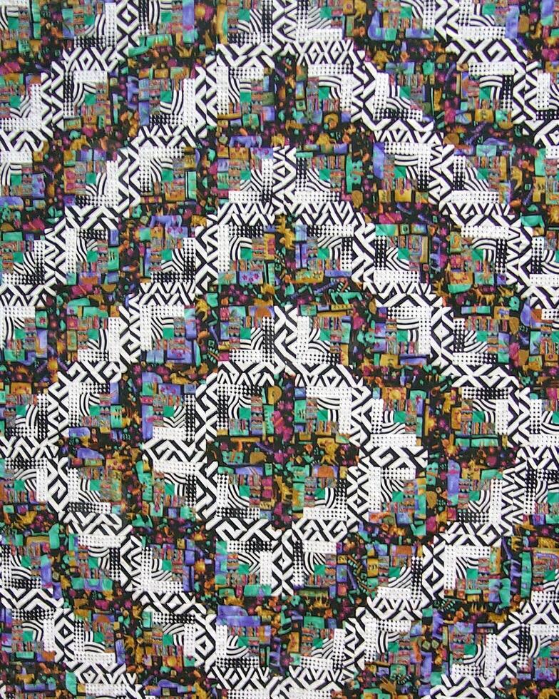 Abstract fabrics background. Textile decoration close view photo