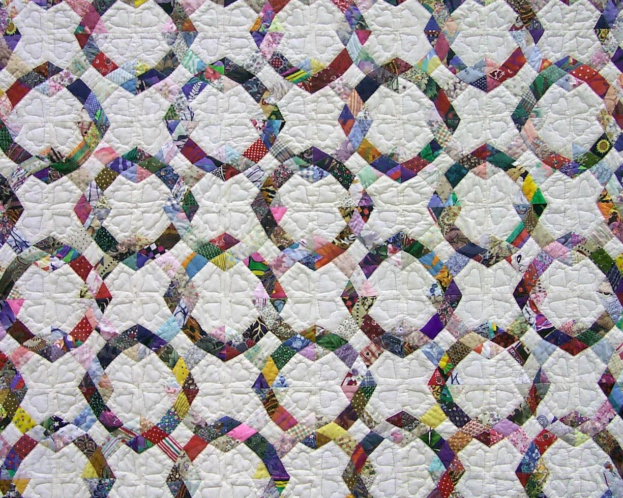 Abstract fabrics background. Textile decoration close view photo