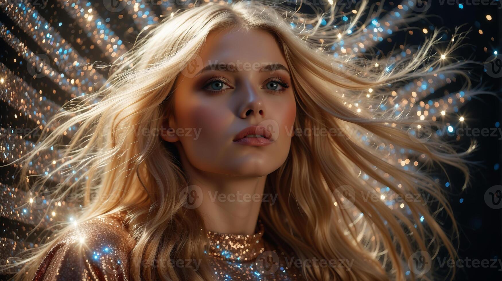 Portrait of a beautiful young woman photo